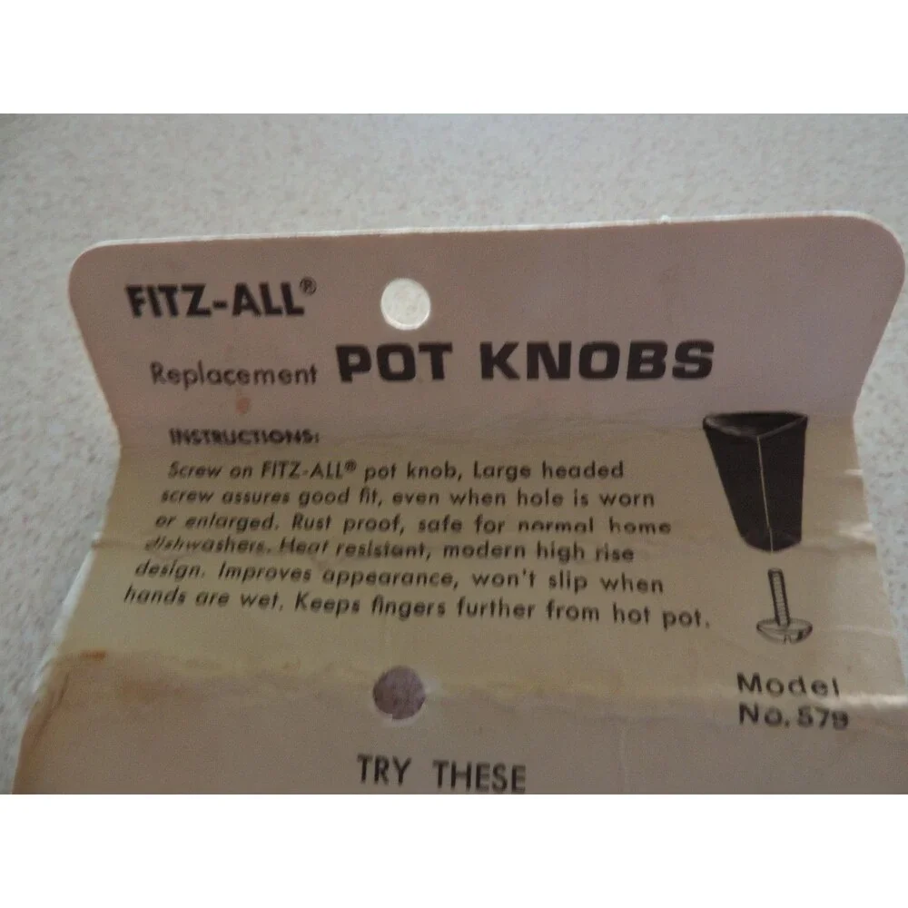 Tops 579 Fitz - All Replacement Pot Knob